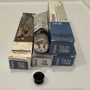 5 tubes of levels 10 L'Oreal Majirel Cool Cover Hair Color Collection